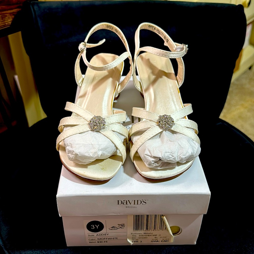 David’s Bridal Dress Shoes Girls Youth 3